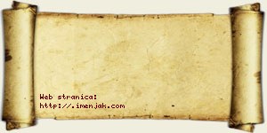 Jana Nedeljković vizit kartica